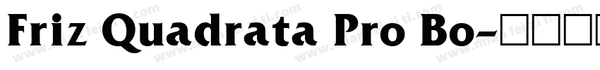 Friz Quadrata Pro Bo字体转换